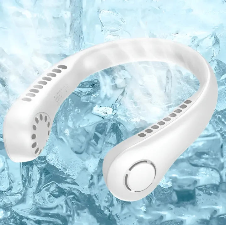 Neck Fan - Portable Bladeless Neck Fans - Rechargeable 360° USB Cooling Fan - Super Strong Hanging Neck Fan