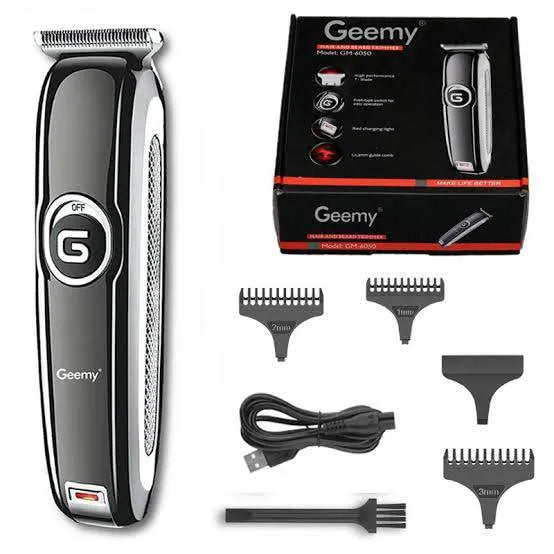 Geemy GM-6050 Professional Trimmer - High-Performance Electric Face & Hair Cutter with IPX7 Water Resistance