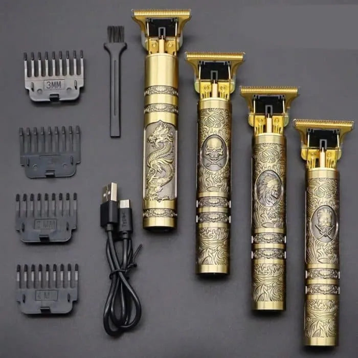 T9 Vintage Hair Trimmer for Men - Rechargeable Professional Hair Trimming & Shaving Machine
