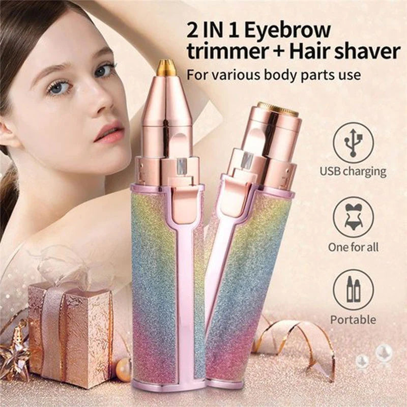 2 IN 1 FLAWLESS EYEBROW TRIMMER FOR WOMEN