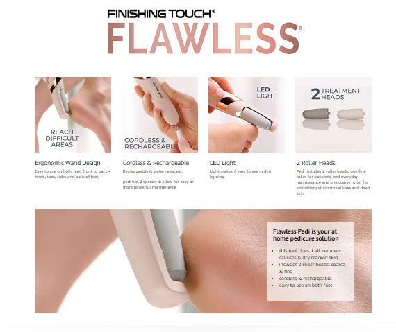 Flawless Finishing Touch Pedi Rechargeable Tool